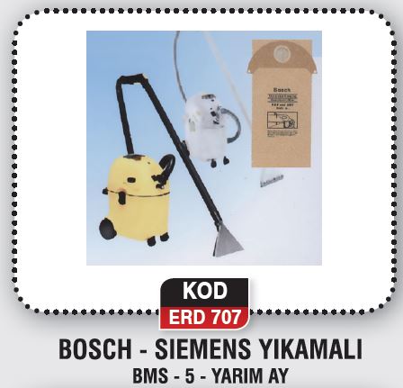 BOSH -SIEMENS YIKAMALI BMS - 5 YARIM AY ERD 707